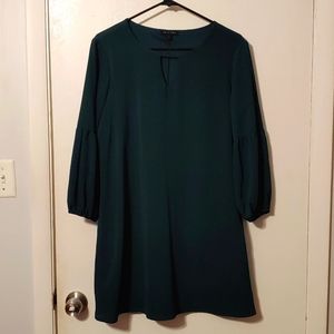 Dark green dress, holiday, party, event